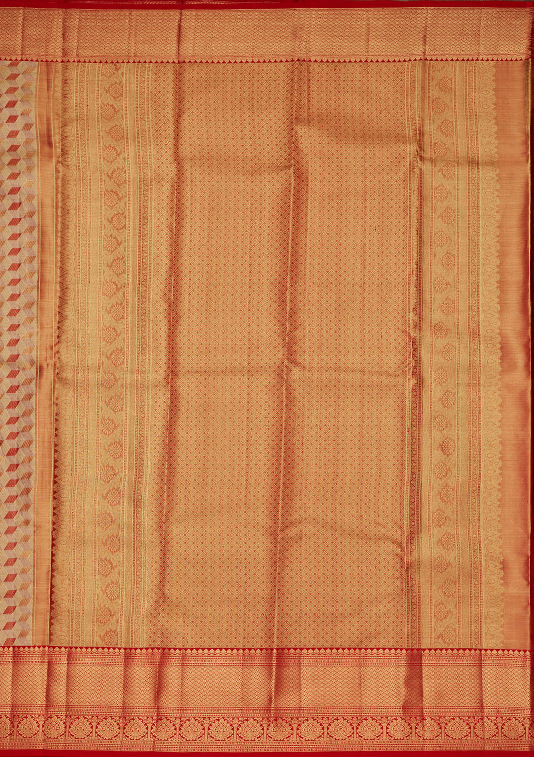 Multi Tissue Checks Saree With Matching Blouse Piece