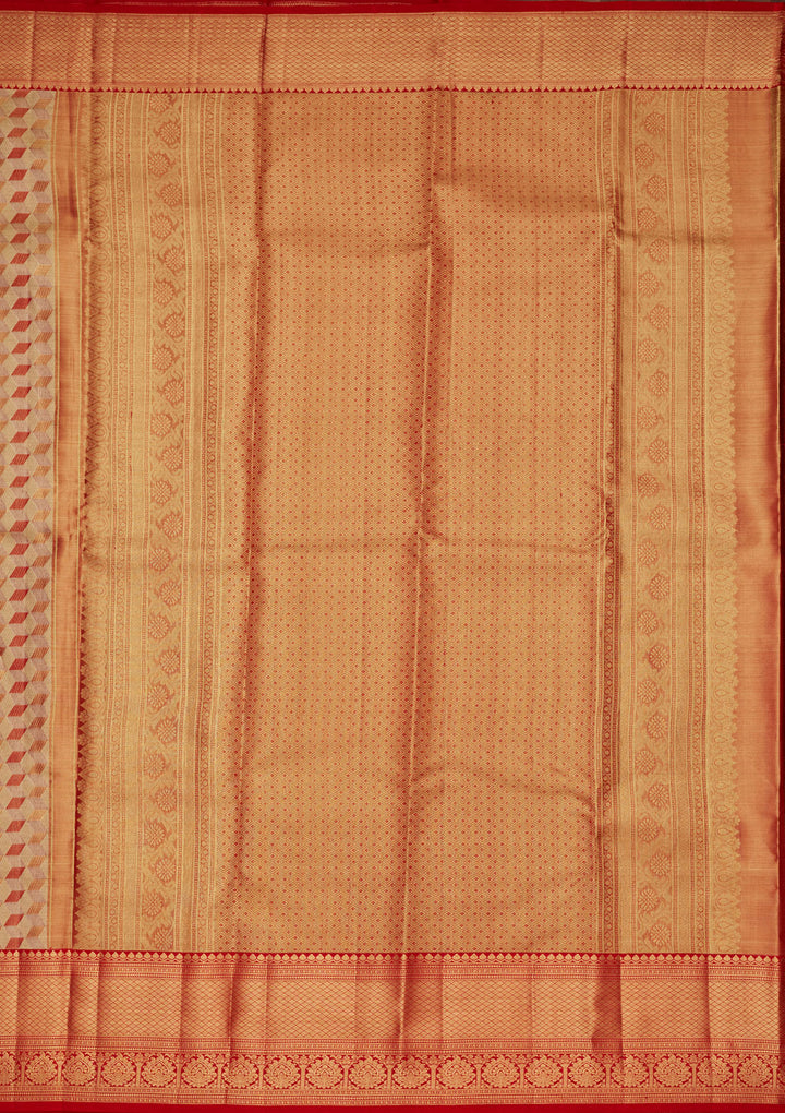 Multi Tissue Checks Saree With Matching Blouse Piece