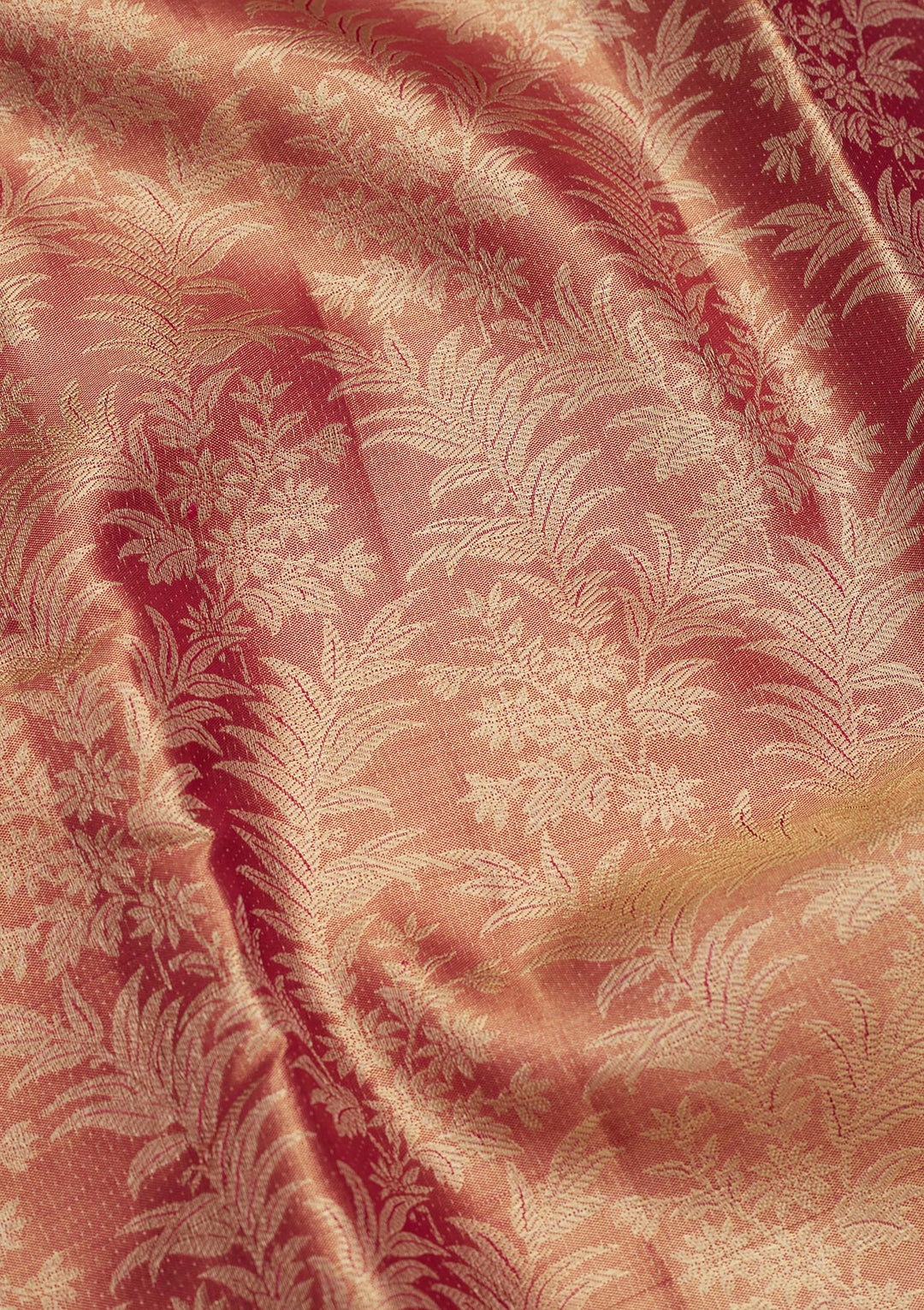 Onion Pink Zariwork Tissue Silk Saree