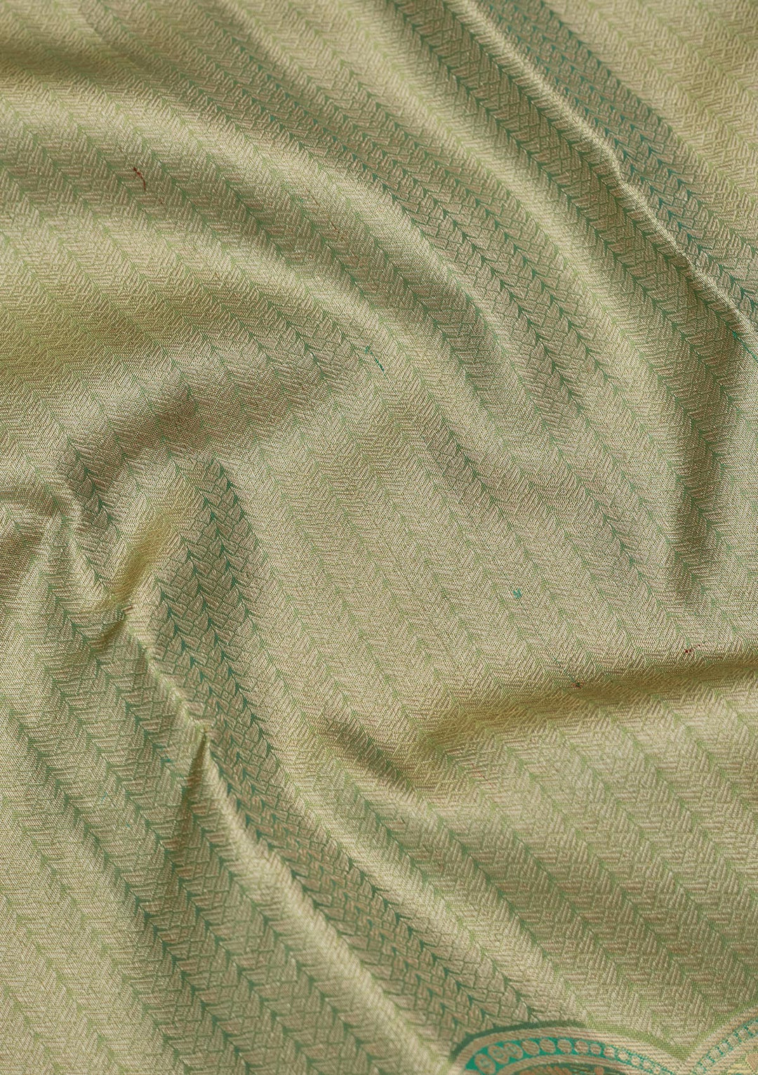 Pista Green Zariwork Tissue Silk Saree