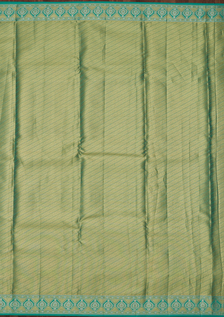 Pista Green Zariwork Tissue Silk Saree
