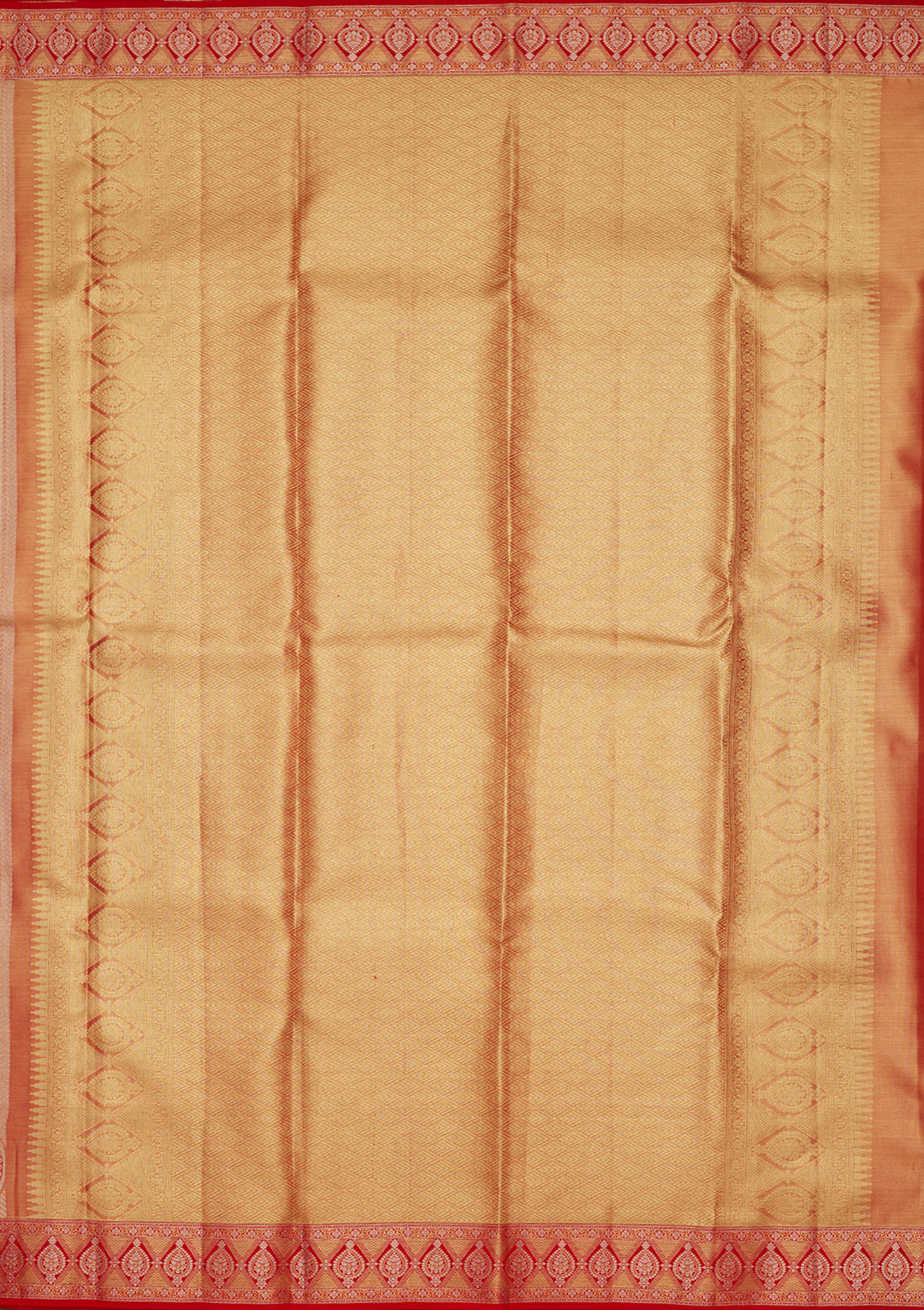 Rust Zariwork Tissue Silk Saree