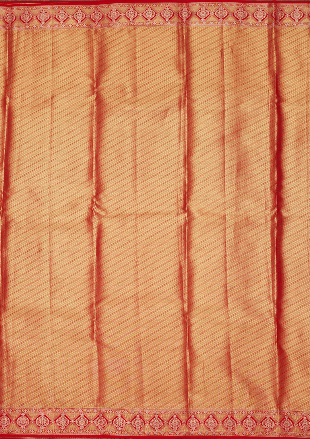 Rust Zariwork Tissue Silk Saree