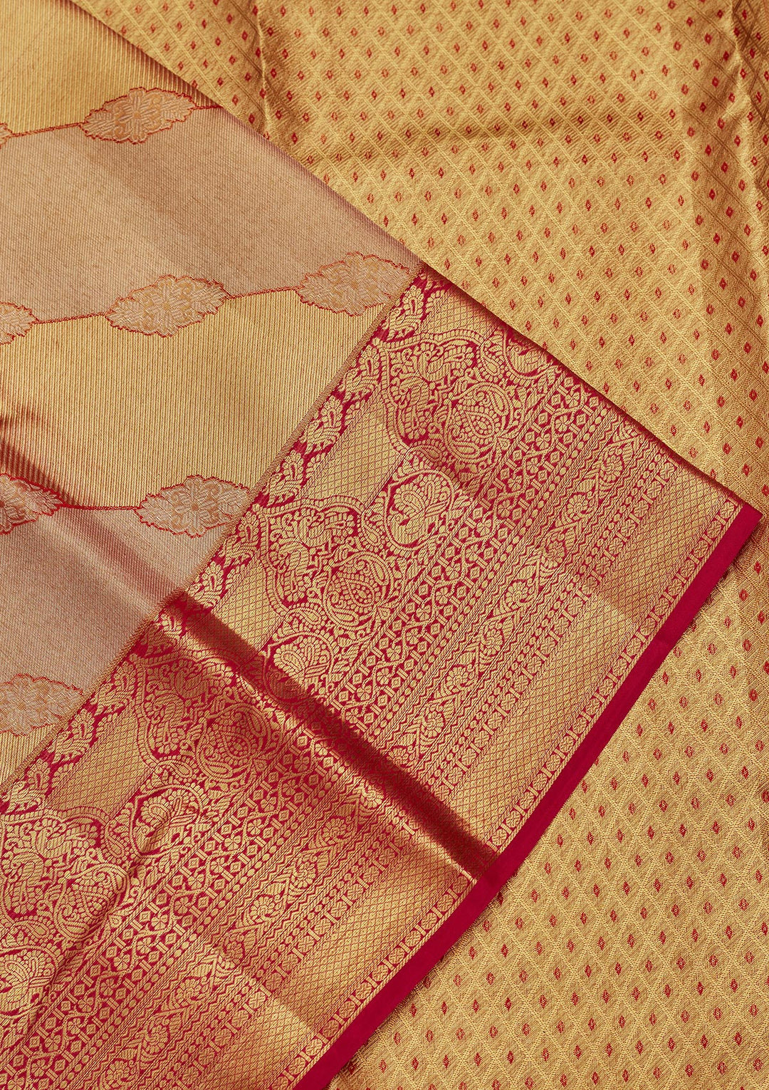 Multi Tissue Jaal Saree With Matching Blouse Piece