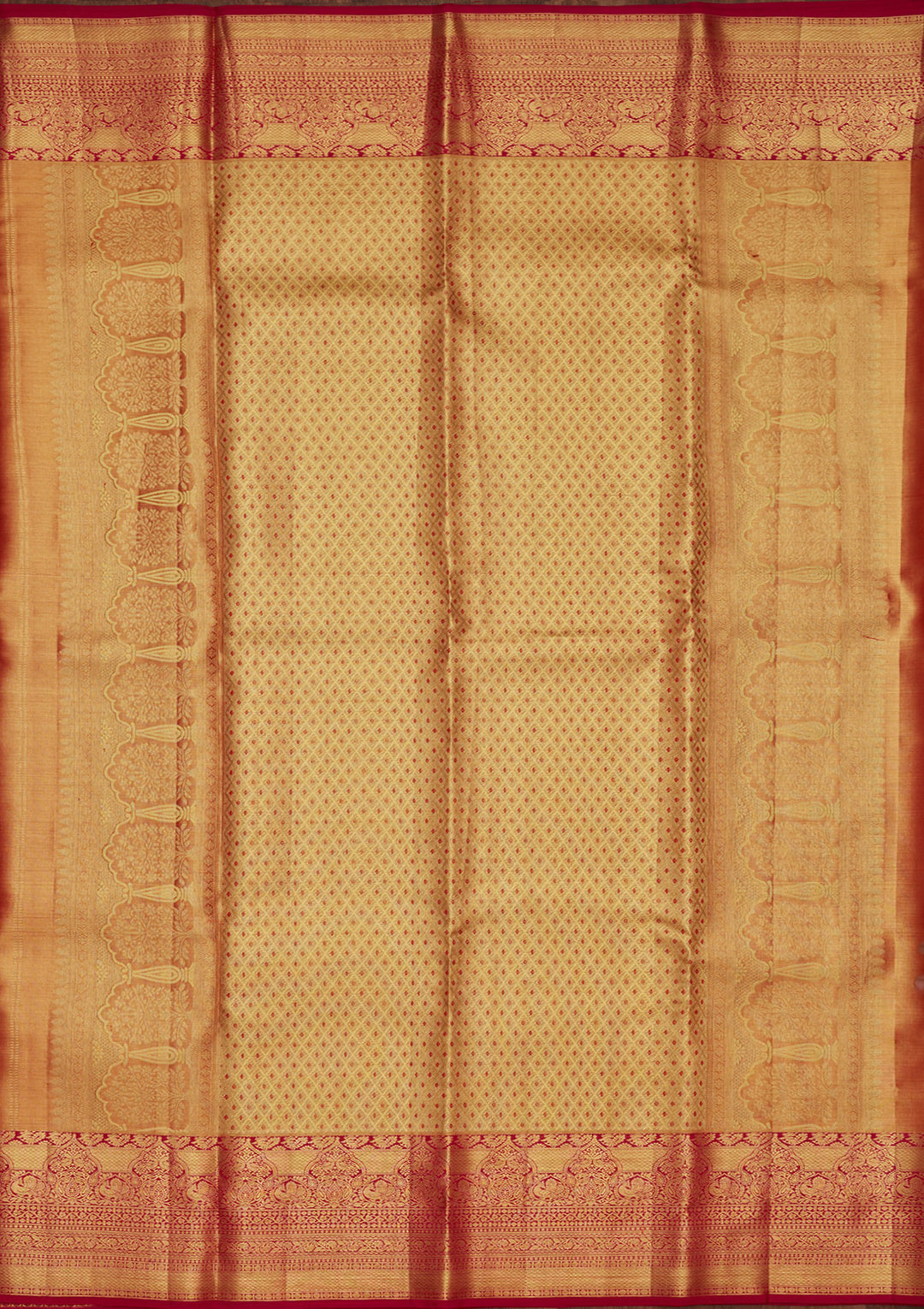 Multi Tissue Jaal Saree With Matching Blouse Piece