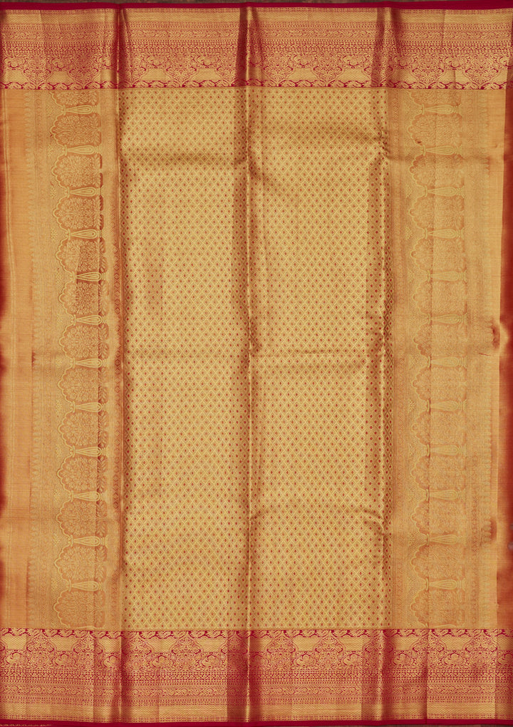 Multi Tissue Jaal Saree With Matching Blouse Piece