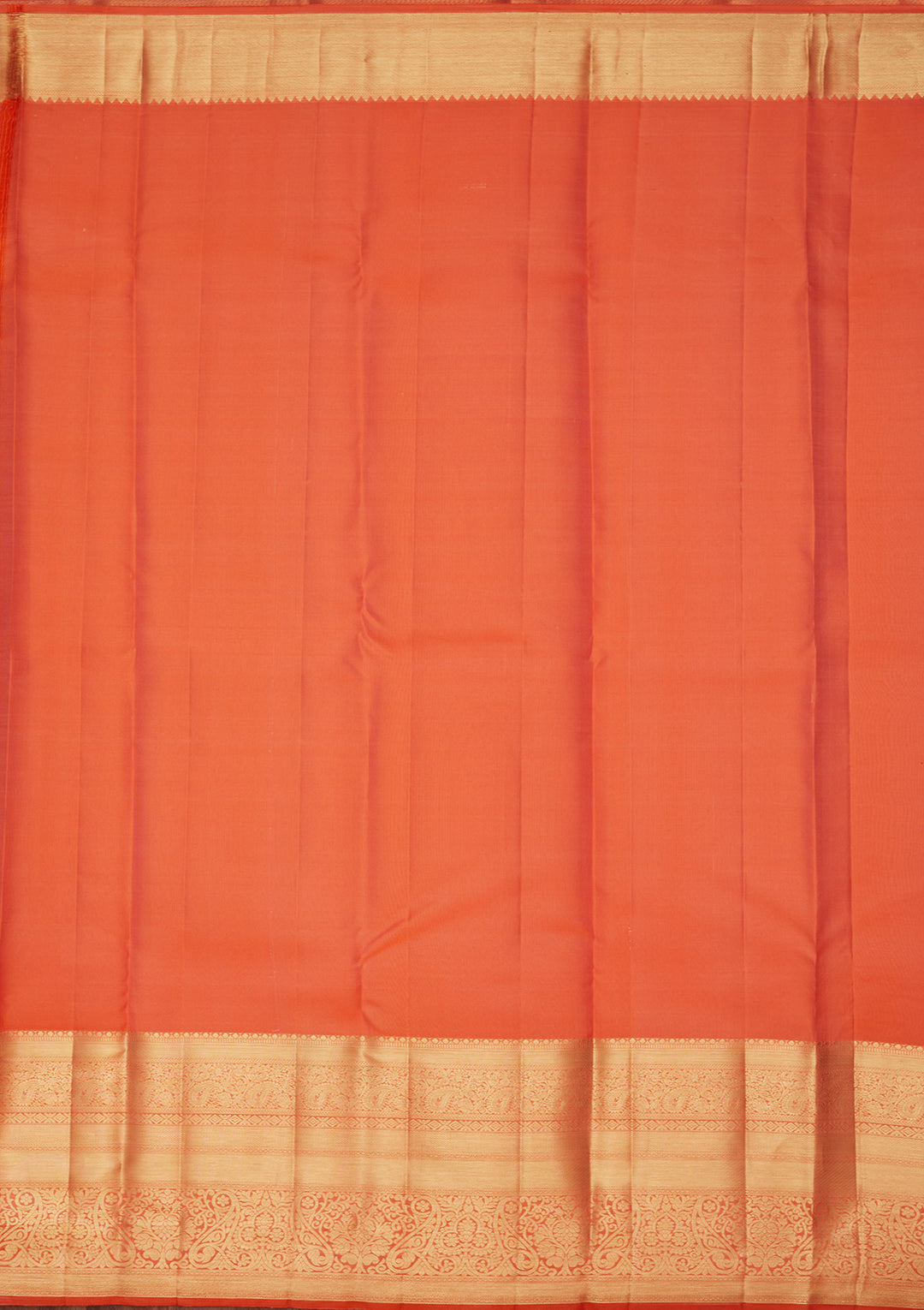 Rust Silk Jaal Saree With Matching Blouse Piece