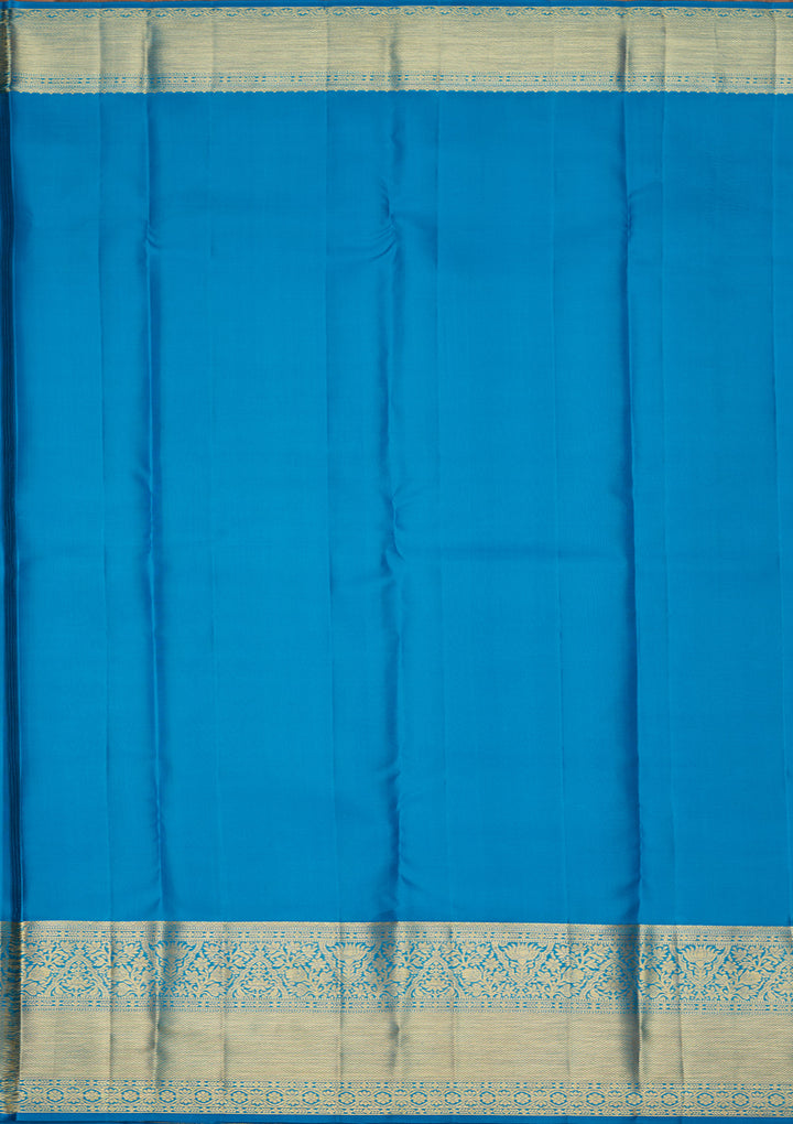 Royal Blue Zariwork Pure Silk Saree