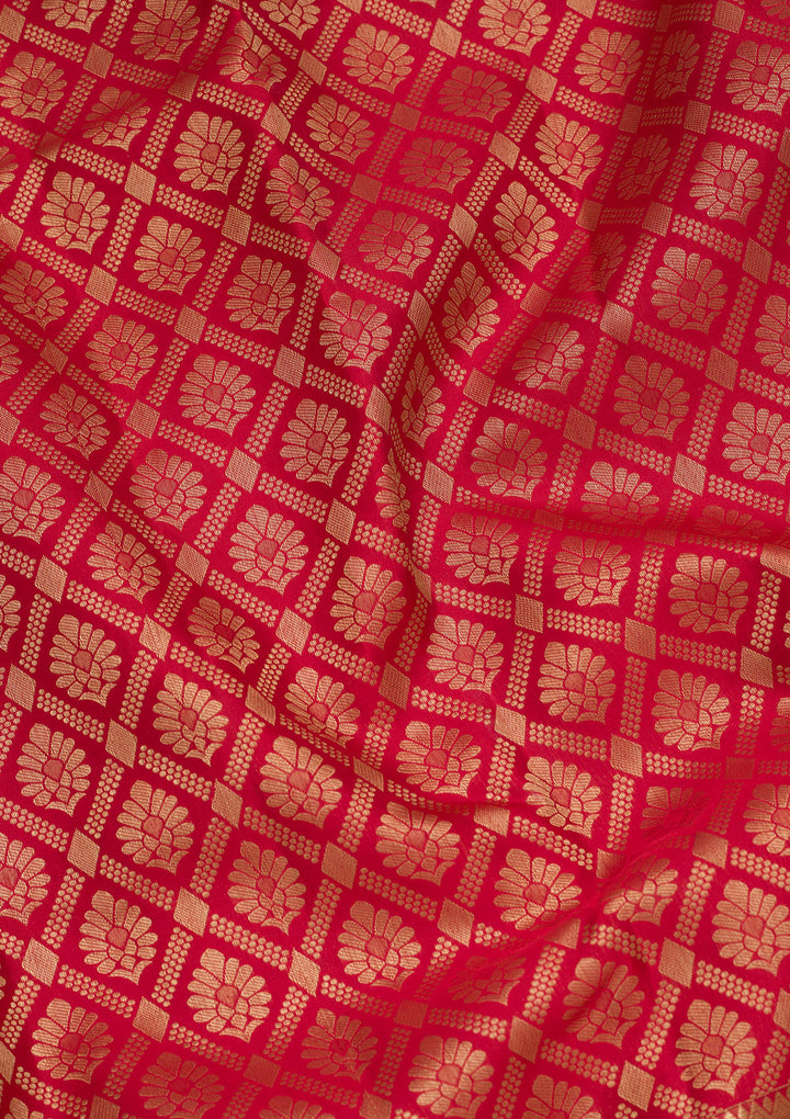 Red Zariwork Pure Silk Saree
