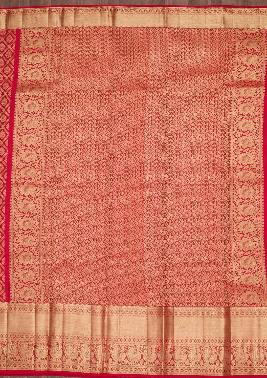 Red Zariwork Pure Silk Saree