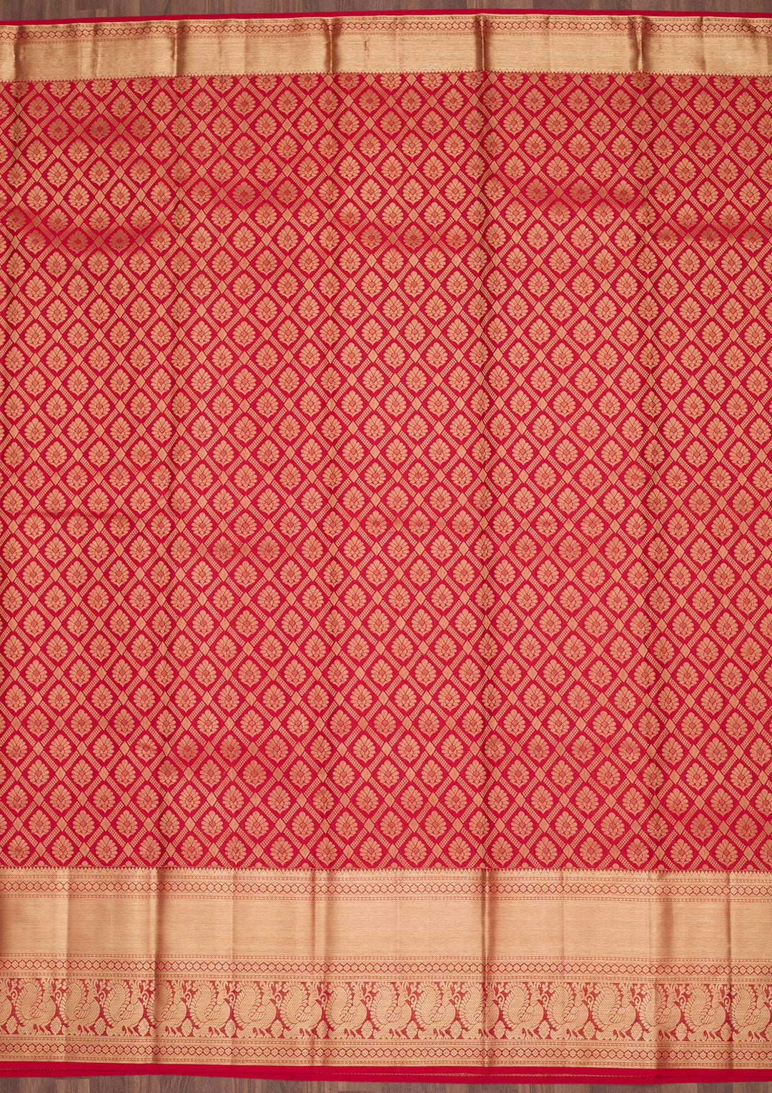 Red Zariwork Pure Silk Saree
