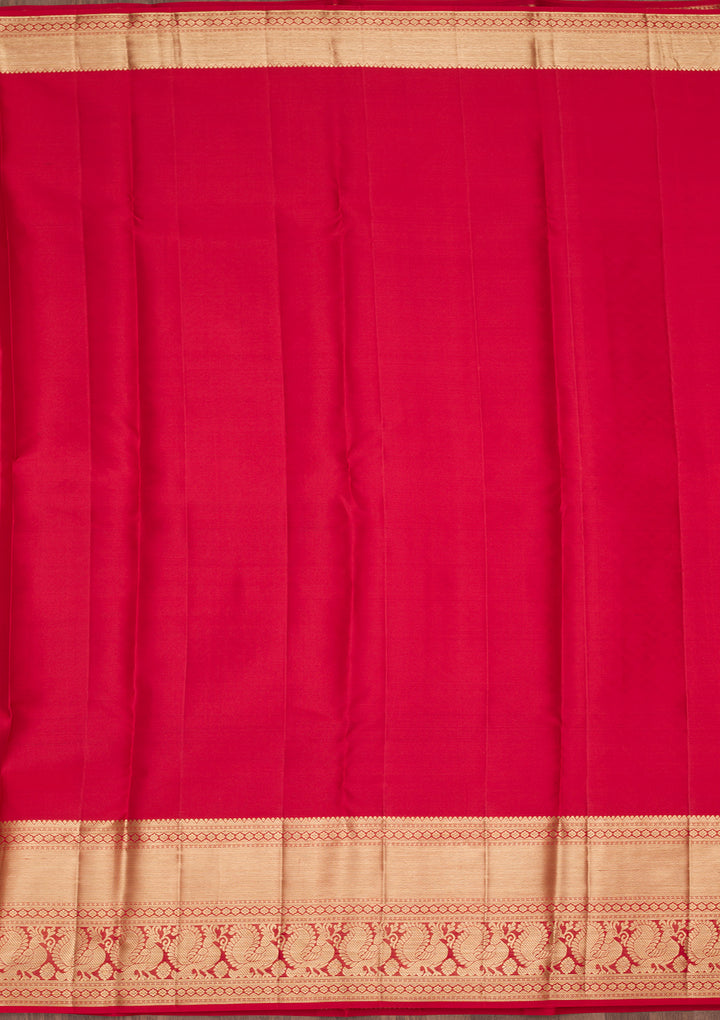 Red Zariwork Pure Silk Saree