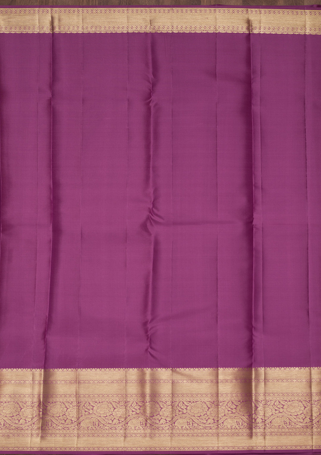 Purple Silk Jaal Saree With Matching Blouse Piece