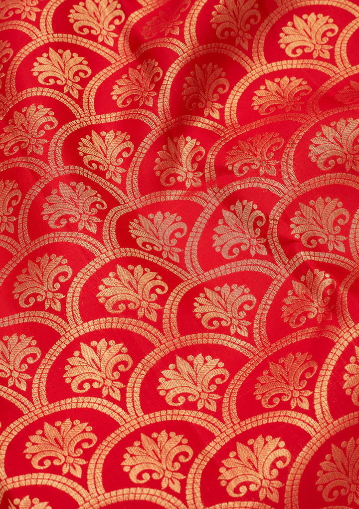 Red Zariwork Pure Silk Saree