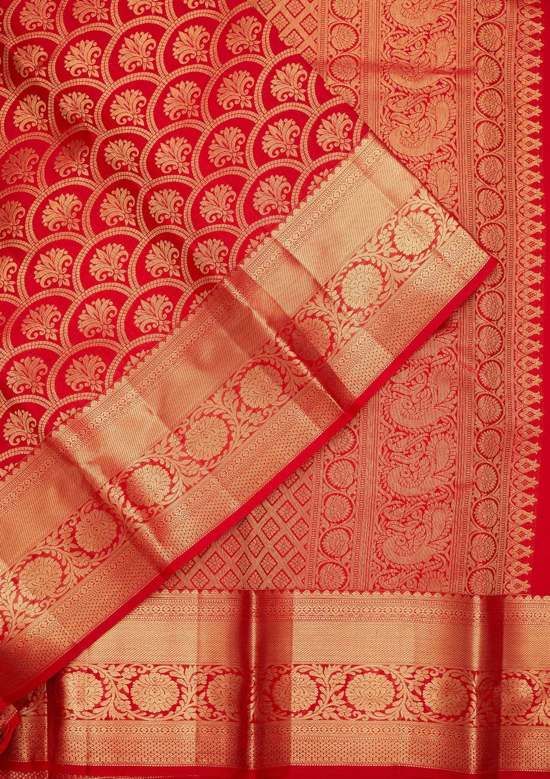 Red Zariwork Pure Silk Saree