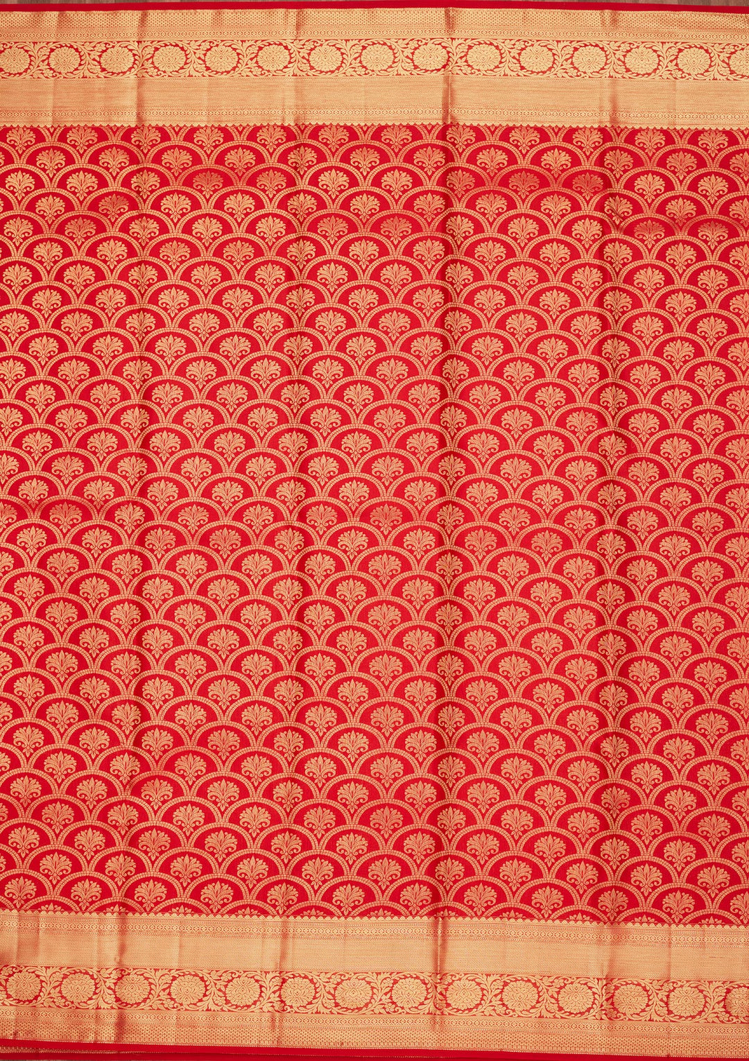 Red Zariwork Pure Silk Saree