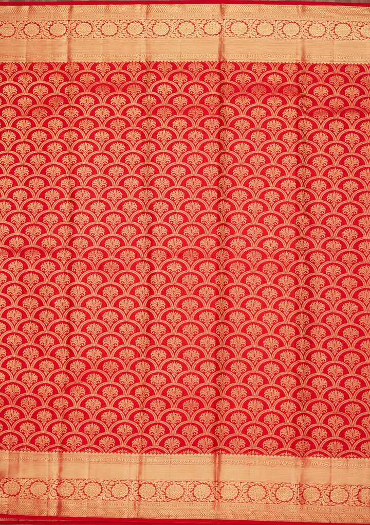 Red Zariwork Pure Silk Saree