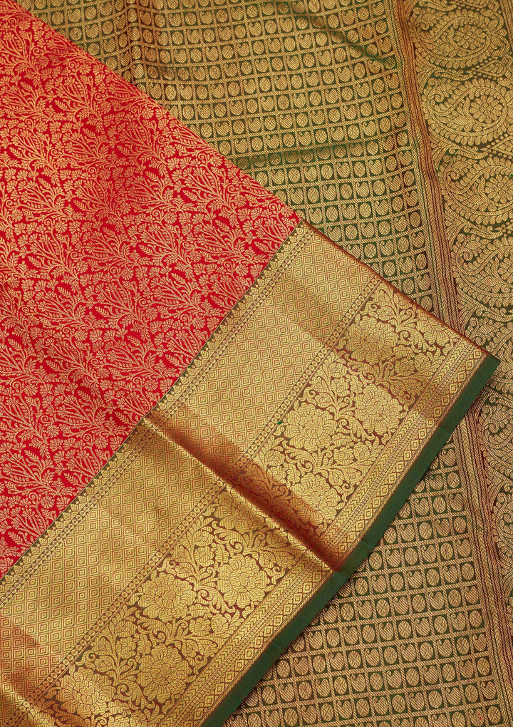 Turquoise Blue Silk Jaal Saree With Matching Blouse Piece