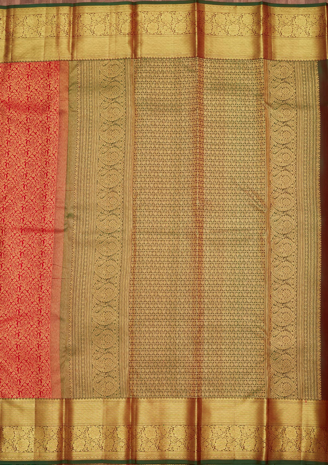 Turquoise Blue Silk Jaal Saree With Matching Blouse Piece