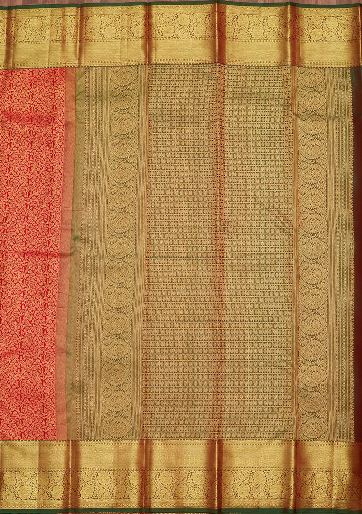 Turquoise Blue Silk Jaal Saree With Matching Blouse Piece