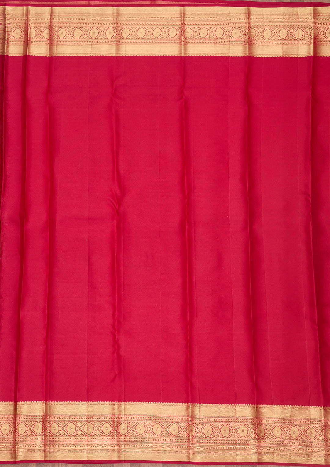 Rani Pink Silk Jaal Zariwork Saree With Matching Blouse Piece
