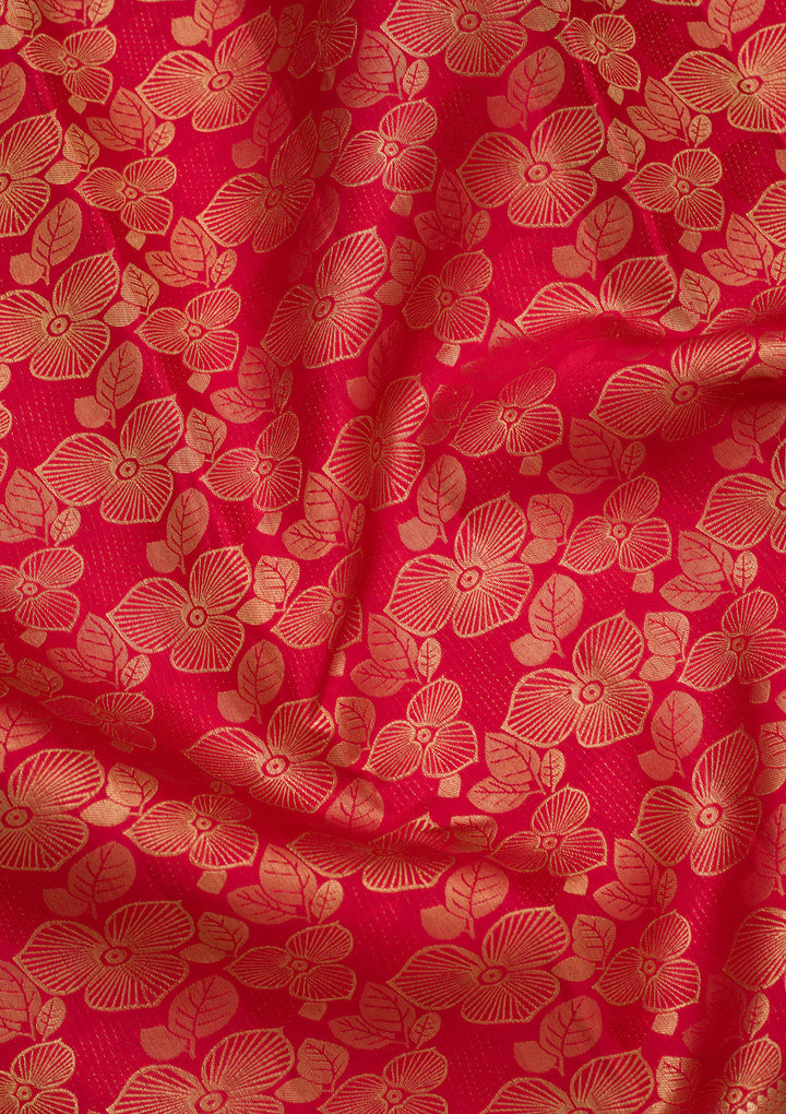 Red Zariwork Pure Silk Saree