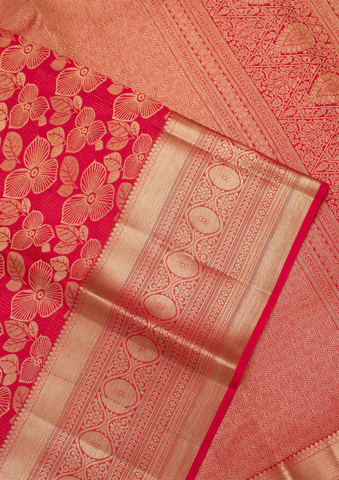 Red Zariwork Pure Silk Saree