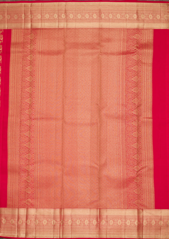 Red Zariwork Pure Silk Saree