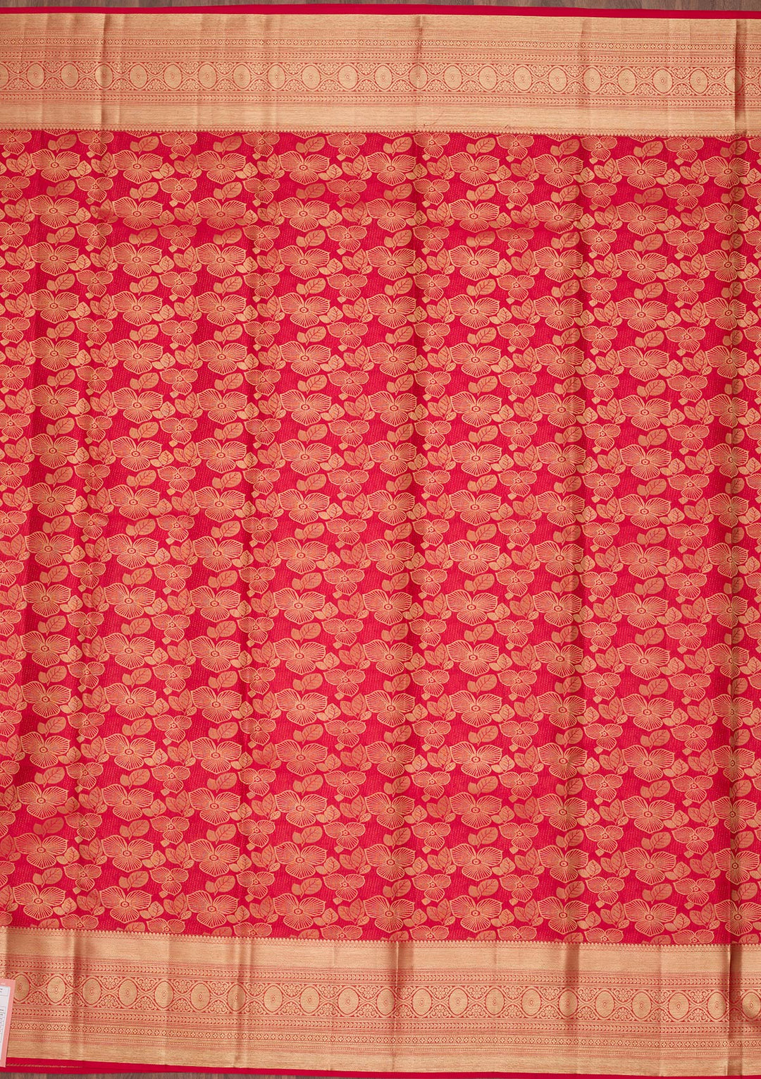 Red Zariwork Pure Silk Saree