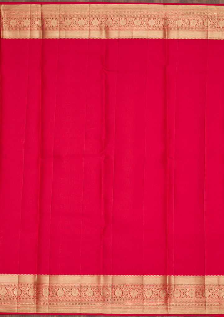 Red Zariwork Pure Silk Saree