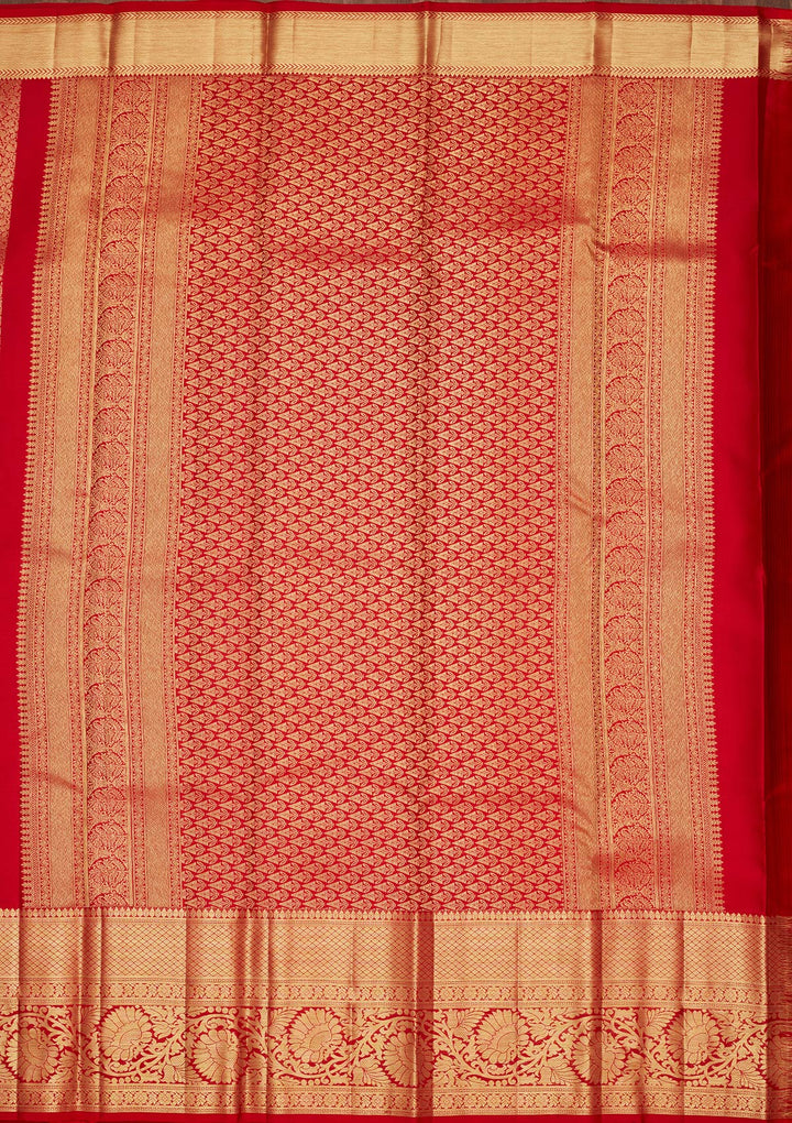 Maroon Silk Jaal Saree With Matching Blouse Piece