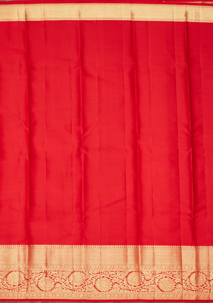 Maroon Silk Jaal Saree With Matching Blouse Piece
