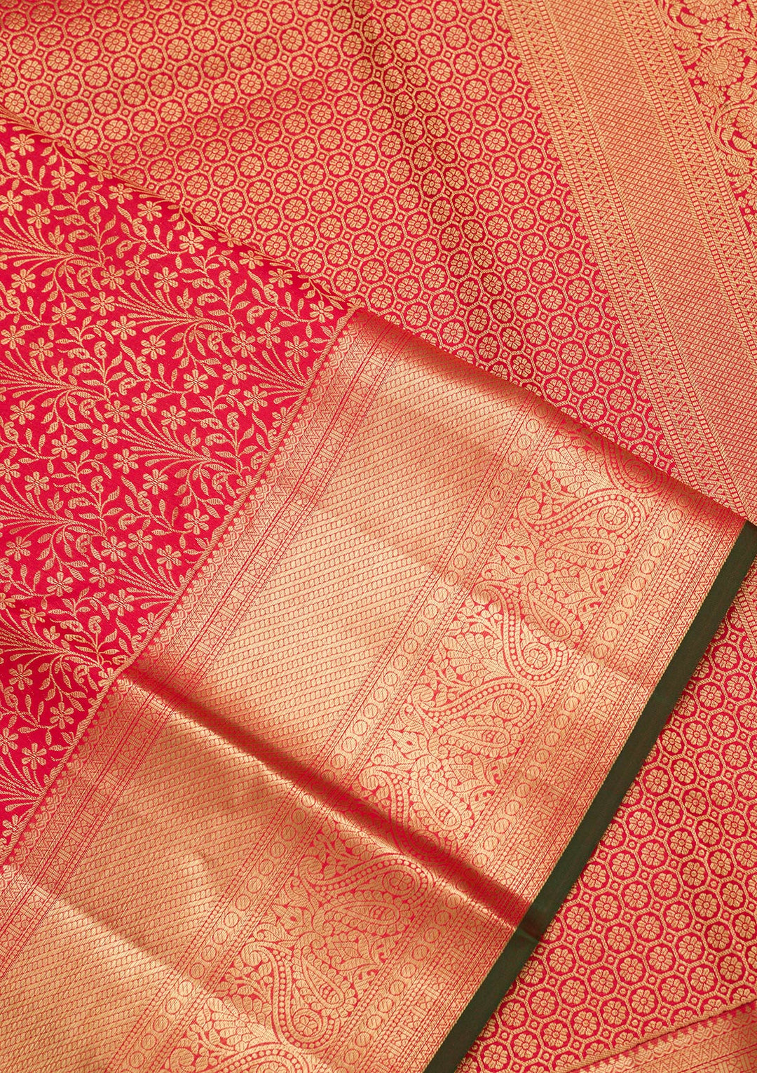 Maroon Silk Jaal Zariwork Saree With Matching Blouse Piece