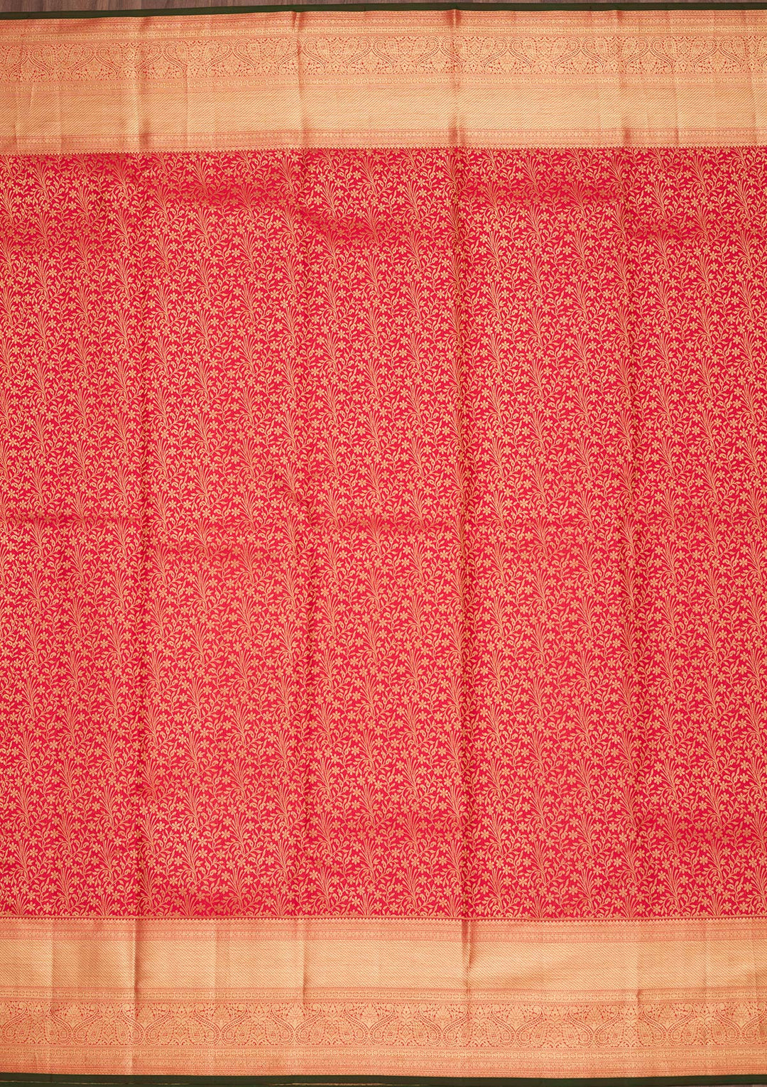 Maroon Silk Jaal Zariwork Saree With Matching Blouse Piece