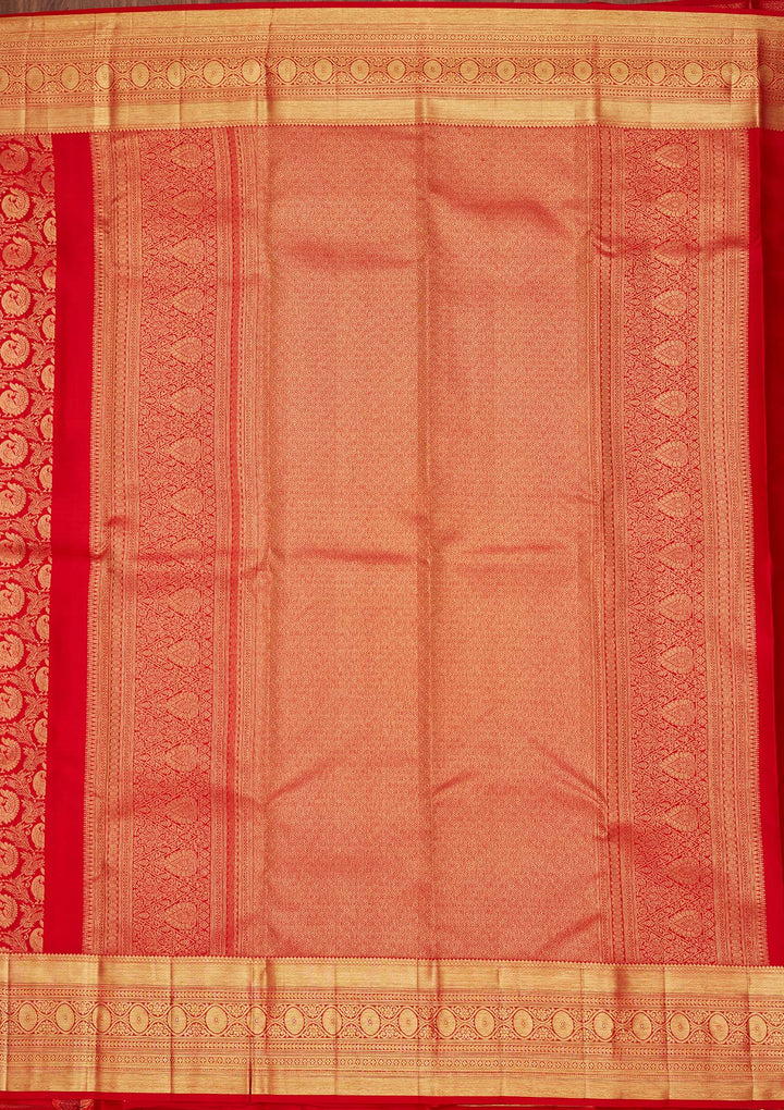 Maroon Zariwork Pure Silk Saree