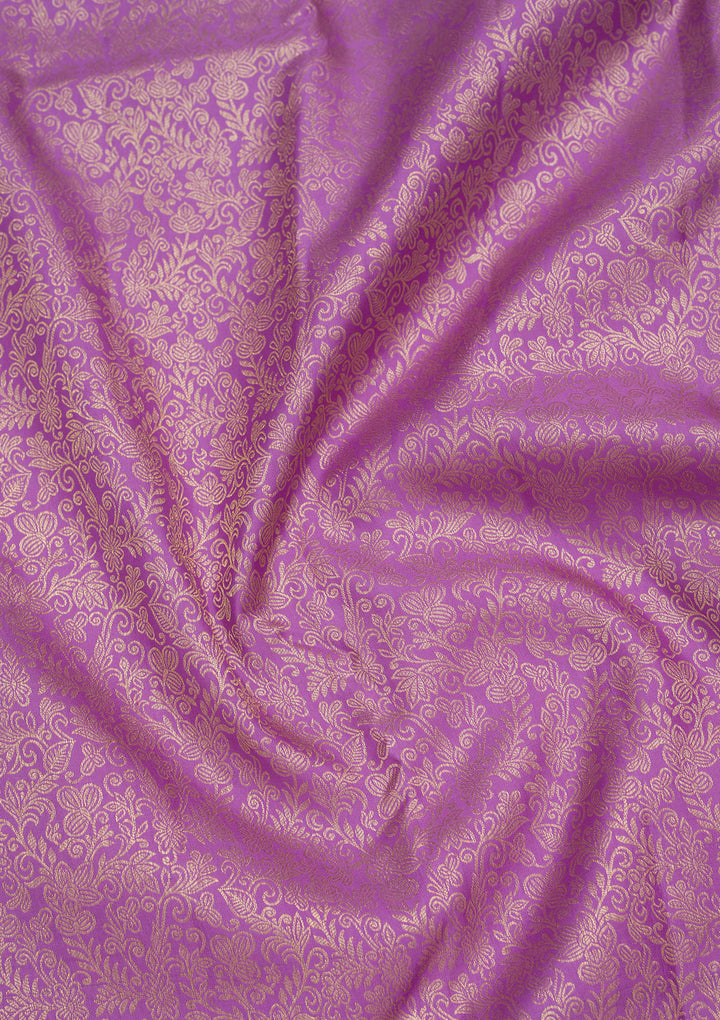 Purple Zariwork Pure Silk Saree