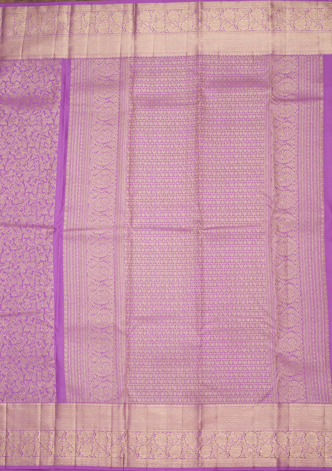 Purple Zariwork Pure Silk Saree