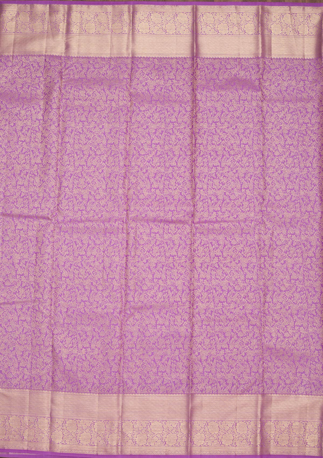 Purple Zariwork Pure Silk Saree