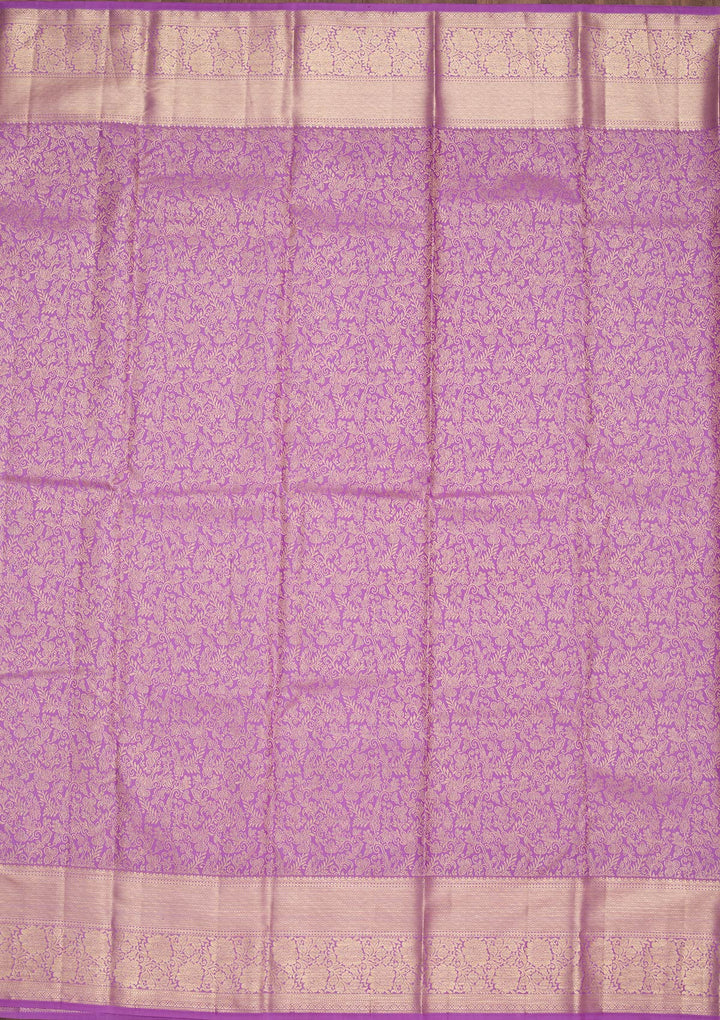 Purple Zariwork Pure Silk Saree