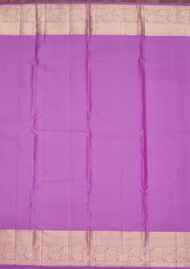 Purple Zariwork Pure Silk Saree