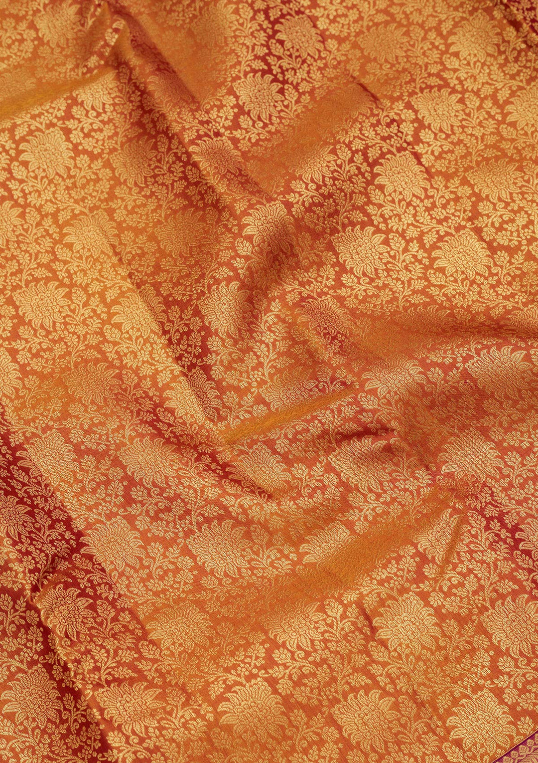 Mustard Yellow Silk Jaal Saree With Matching Blouse Piece