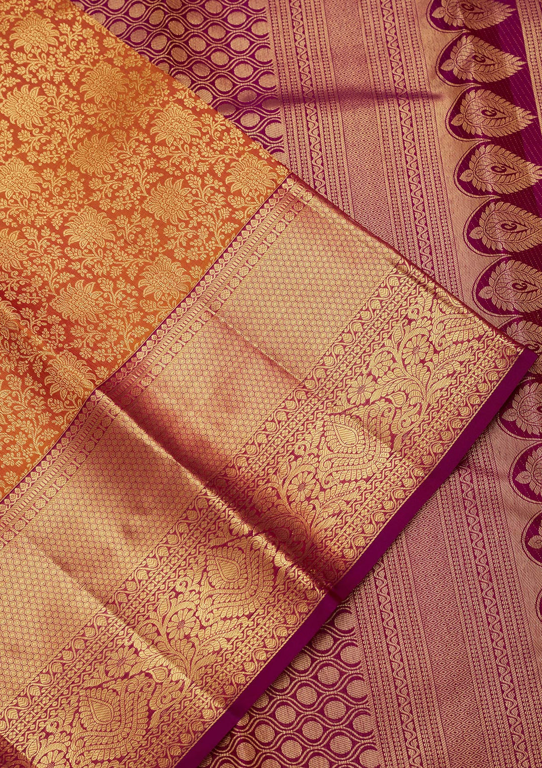 Mustard Yellow Silk Jaal Saree With Matching Blouse Piece