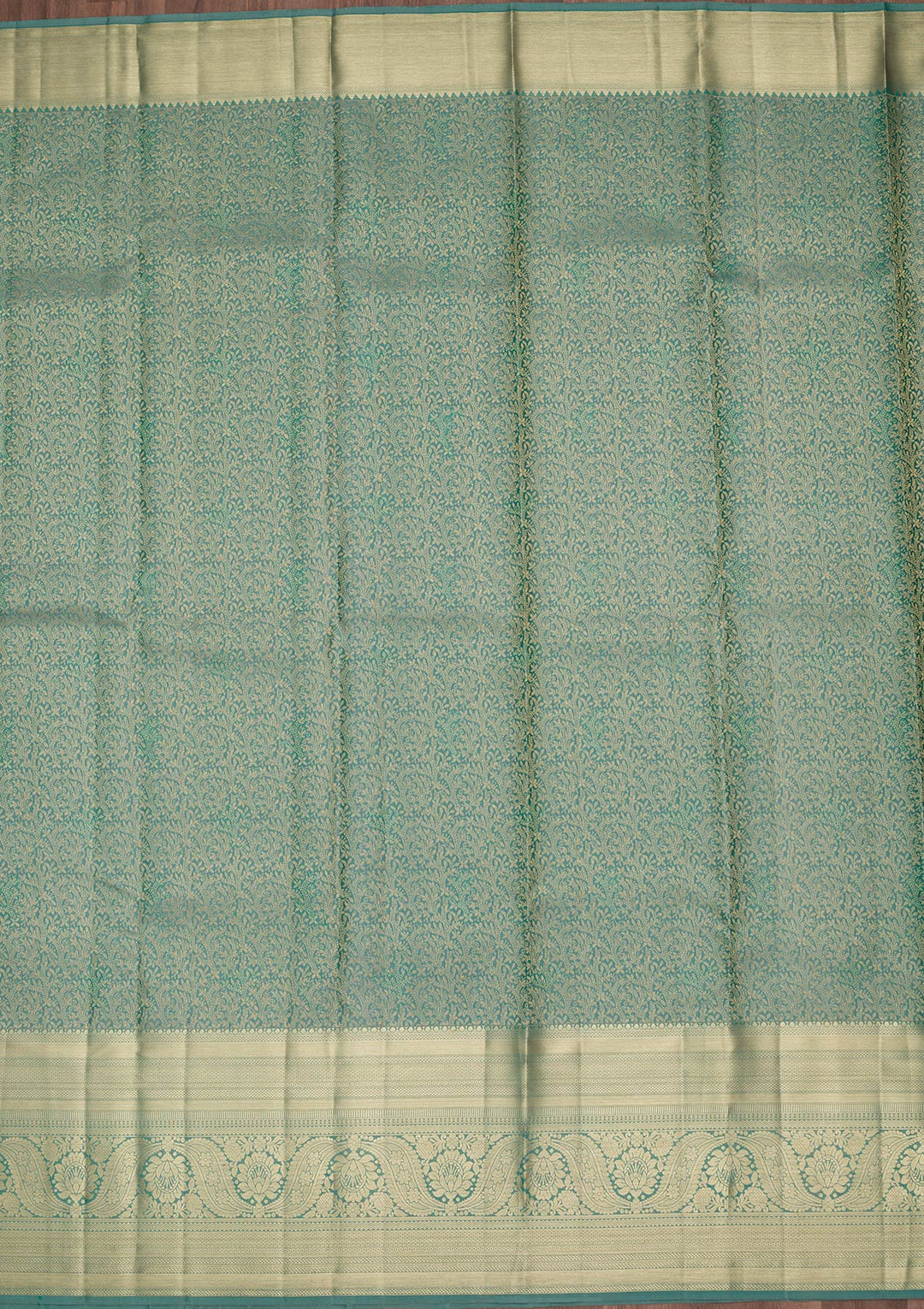 Rama Green Zariwork Pure Silk Saree