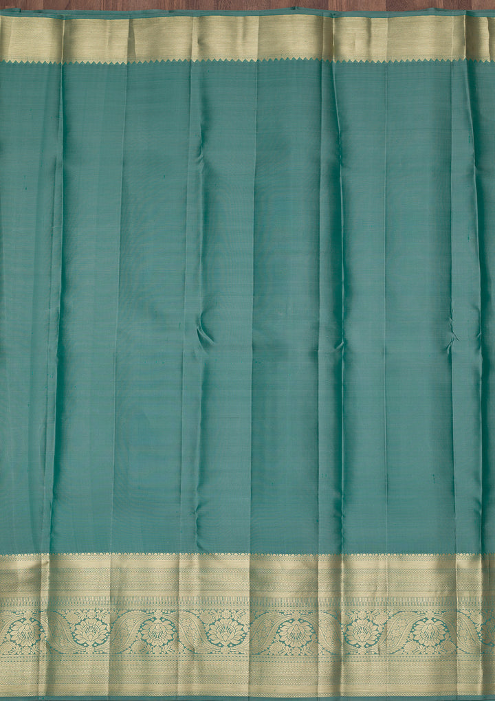 Rama Green Zariwork Pure Silk Saree