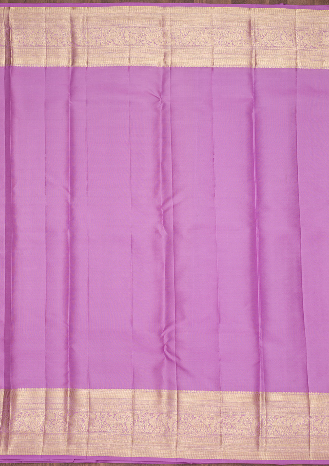 Lavender Silk Jaal Saree With Matching Blouse Piece