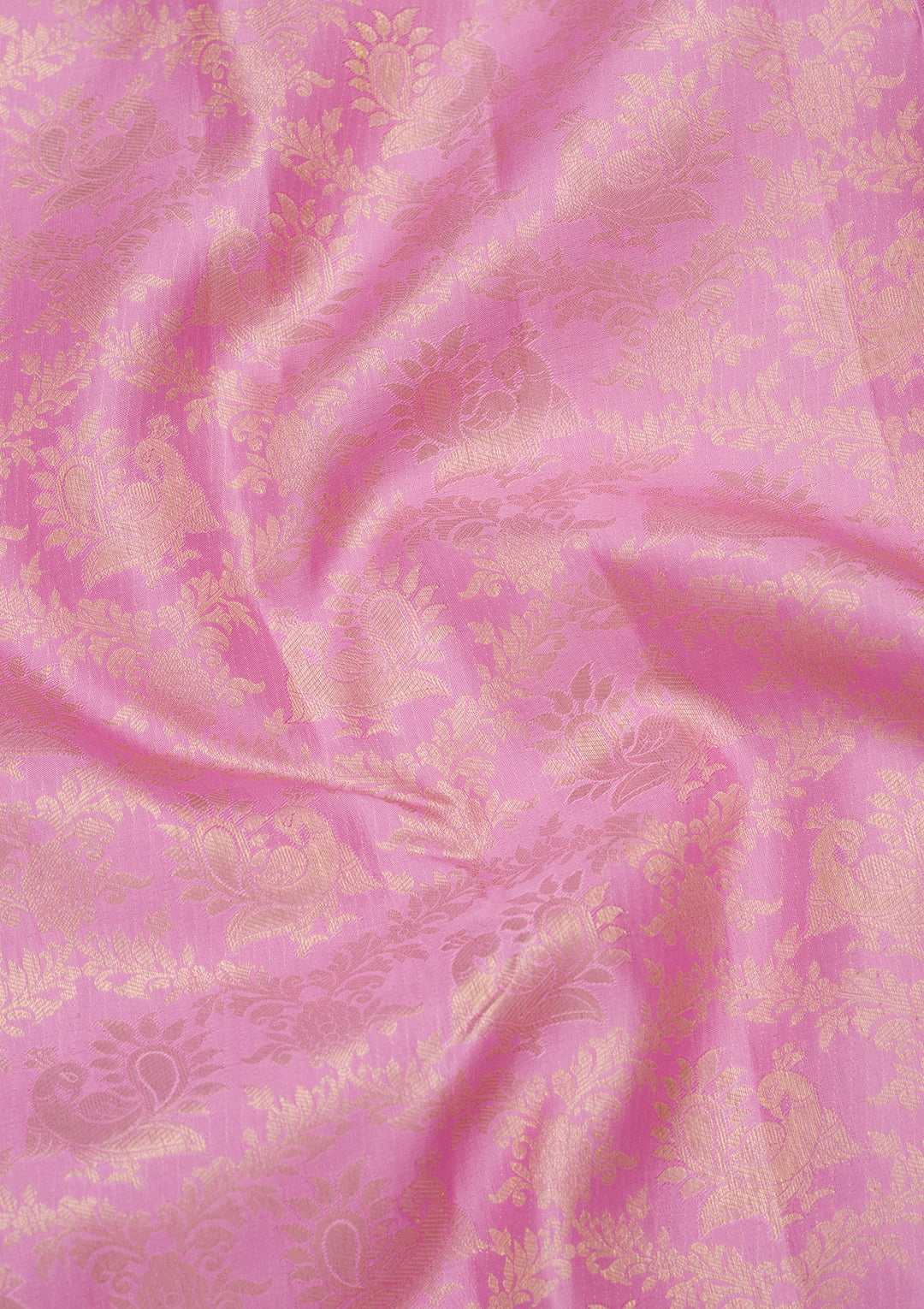 Pink Zariwork Pure Silk Saree