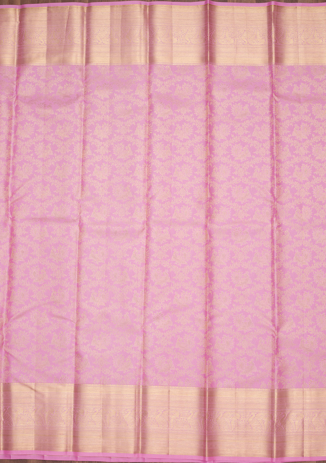 Pink Zariwork Pure Silk Saree