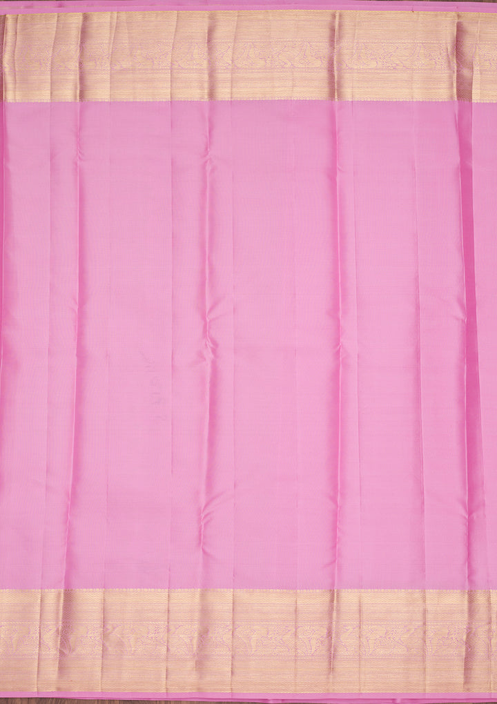 Pink Zariwork Pure Silk Saree