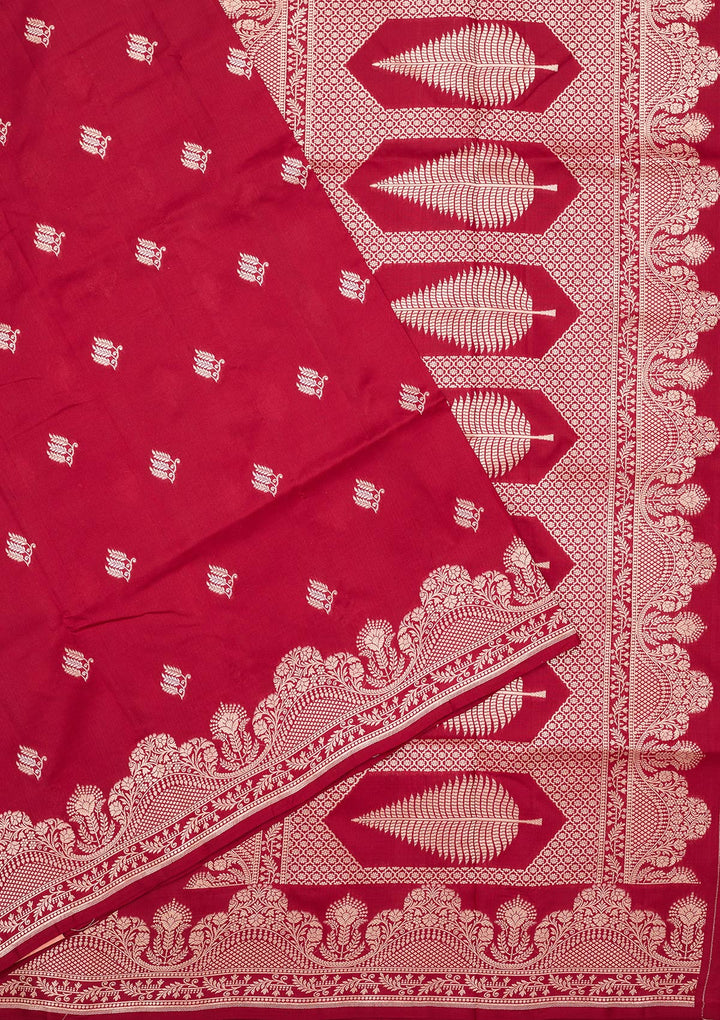 Wine Zariwork (Gold) Silk Silk_Saree