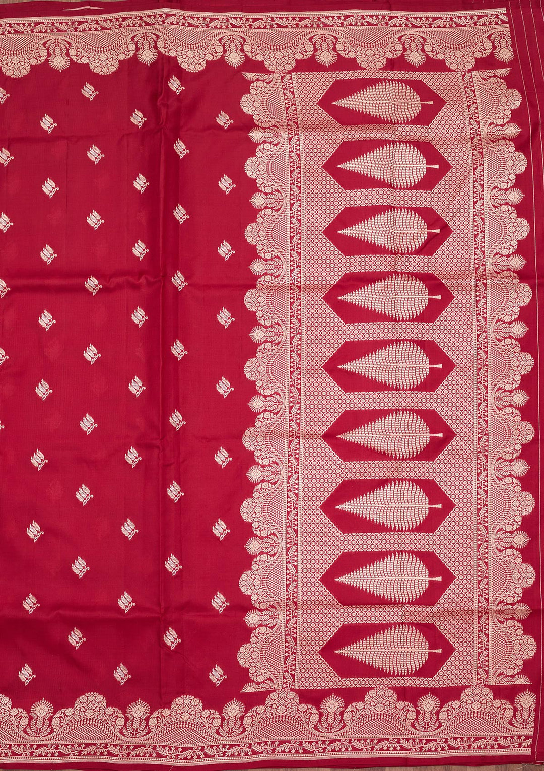 Wine Zariwork (Gold) Silk Silk_Saree